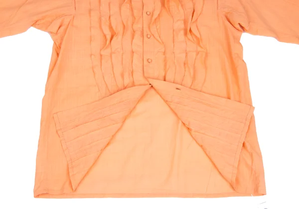 ASHA BY MDS Front Tuck Frill Stand-collar Blouse K-173130_010