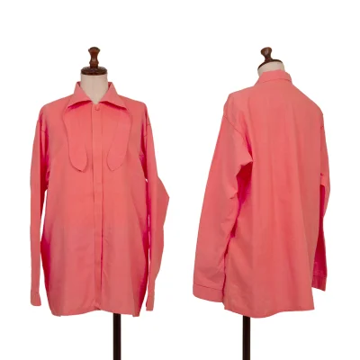 ASHA BY MDS Zigzag Stitch Tie-Neck Blouse