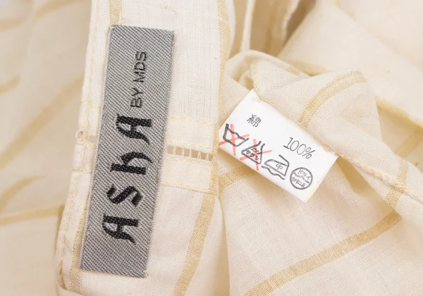 ASHA BY MDS Square Neck Glitter Stripe Skipper Blouse K-173133_020