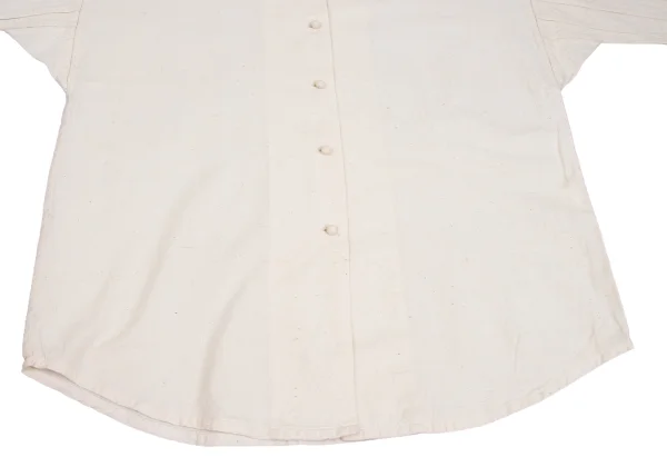 ASHA BY MDS Striped Sleeve Switching Open Collar Shirt K-173135_011