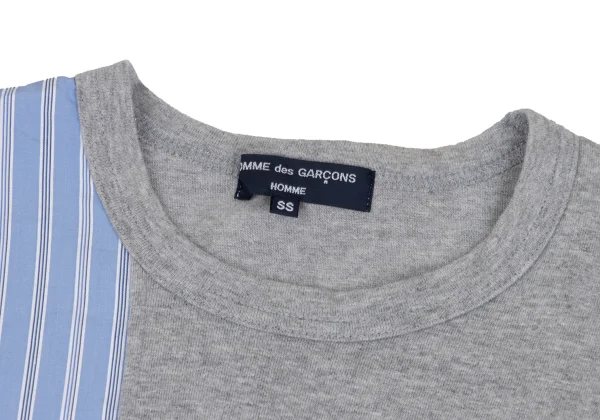 COMME des GARCONS HOMME Cotton Stripe Switching Long Sleeve T-shirt K-173144_003