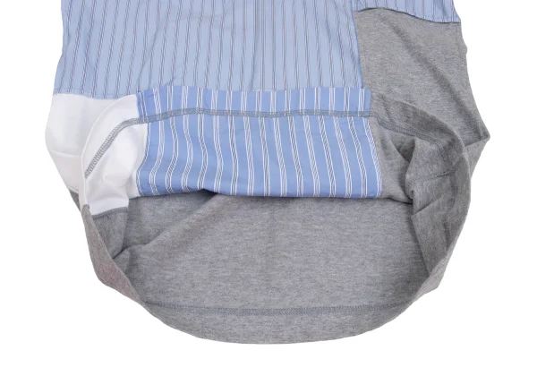 COMME des GARCONS HOMME Cotton Stripe Switching Long Sleeve T-shirt K-173144_008
