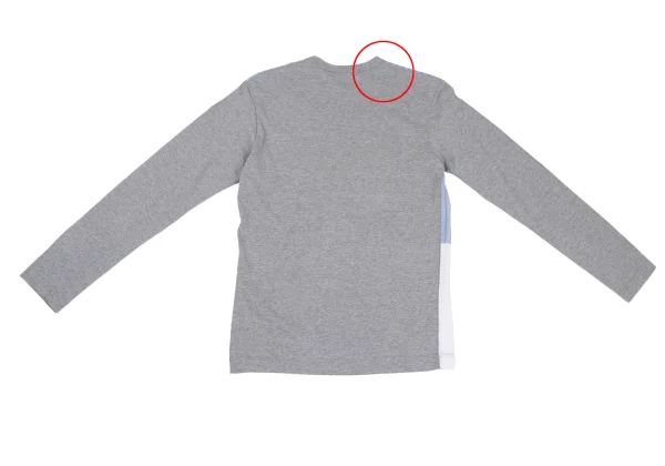 COMME des GARCONS HOMME Cotton Stripe Switching Long Sleeve T-shirt K-173144_009