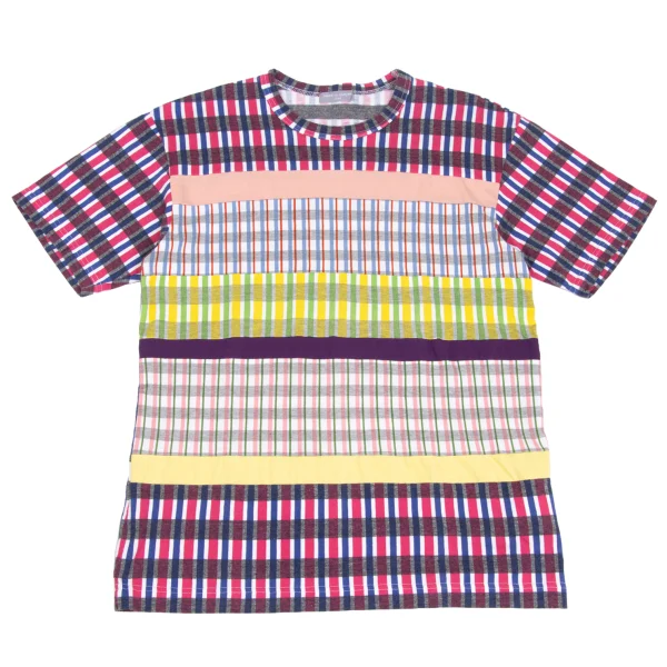 COMME des GARCONS HOMME Multi Checker T-shirt Clear S-M K-173145_001