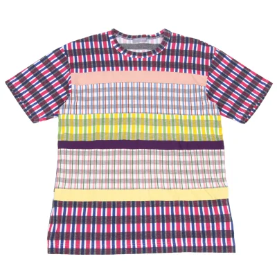 COMME des GARCONS HOMME Multi Checker T-shirt