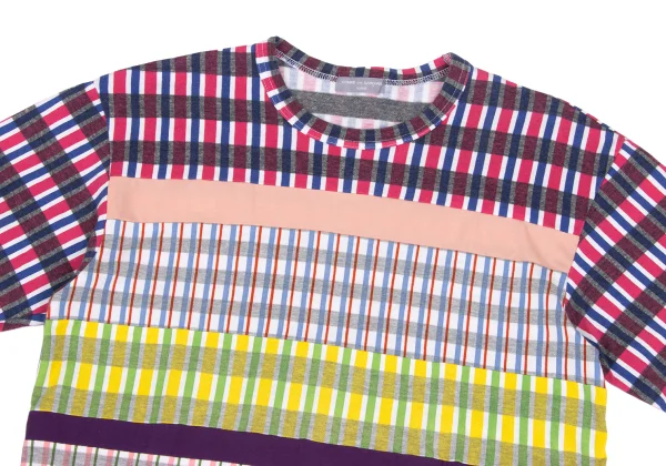 COMME des GARCONS HOMME Multi Checker T-shirt K-173145_002