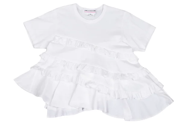COMME des GARCONS GIRL Frill Asymmetry T-shirt K-173147_002