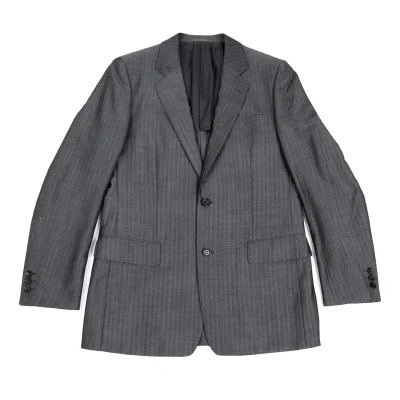 COMME des GARCONS HOMME DEUX Wool Blend Herringbone Jacket