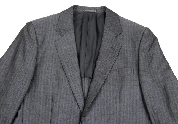 COMME des GARCONS HOMME DEUX Wool Blend Herringbone Jacket K-173149_002