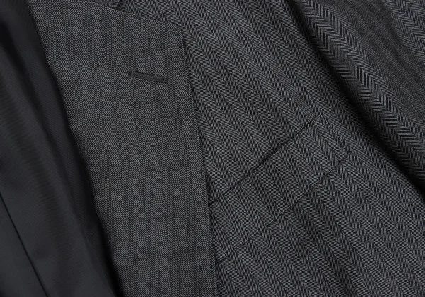 COMME des GARCONS HOMME DEUX Wool Blend Herringbone Jacket K-173149_004