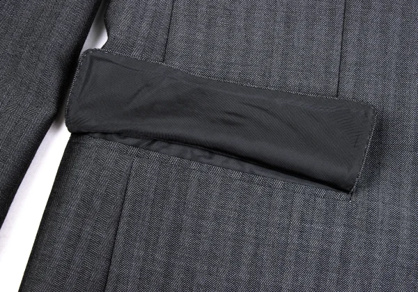 COMME des GARCONS HOMME DEUX Wool Blend Herringbone Jacket K-173149_008