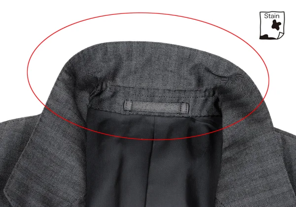 COMME des GARCONS HOMME DEUX Wool Blend Herringbone Jacket K-173149_010