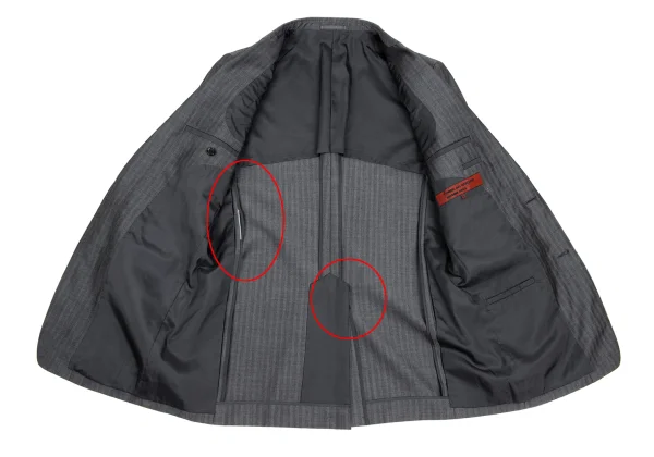 COMME des GARCONS HOMME DEUX Wool Blend Herringbone Jacket K-173149_011