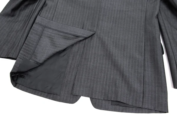 COMME des GARCONS HOMME DEUX Wool Blend Herringbone Jacket K-173149_016