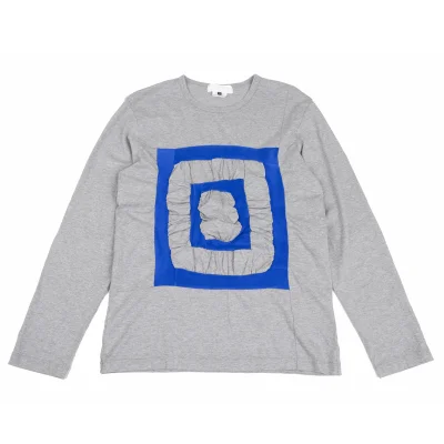 GANRYU Square Fleece Patch Design T-shirt