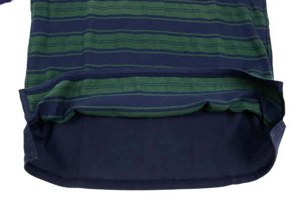JUNYA WATANABE MAN COMME des GARCONS Piqué Striped V-Neck Short Sleeve T-Shirt K-173152_009