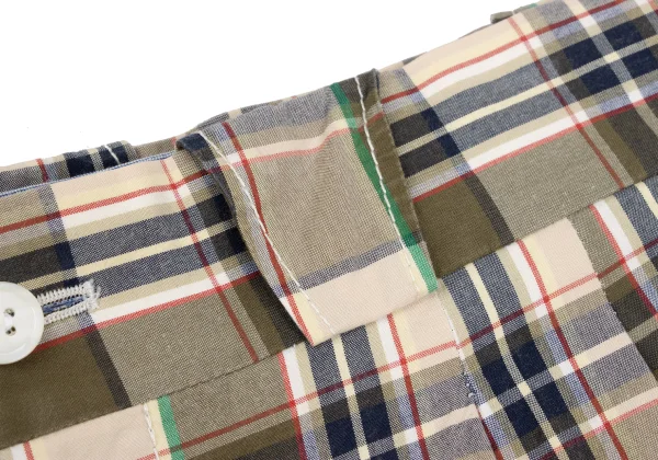 JUNYA WATANABE MAN COMME des GARCONS Cotton Side Pocket Check Shorts K-173153_005