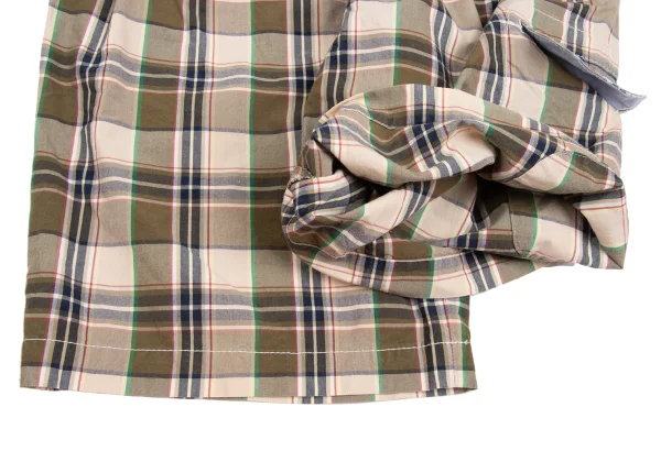 JUNYA WATANABE MAN COMME des GARCONS Cotton Side Pocket Check Shorts K-173153_010