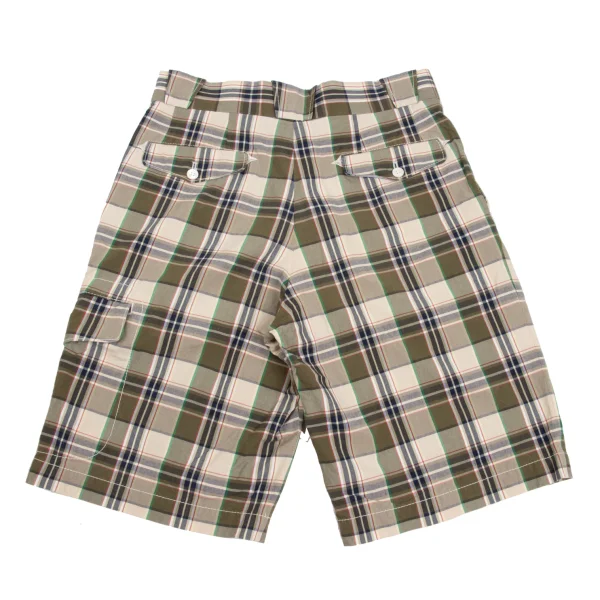 JUNYA WATANABE MAN COMME des GARCONS Cotton Side Pocket Check Shorts K-173153_011