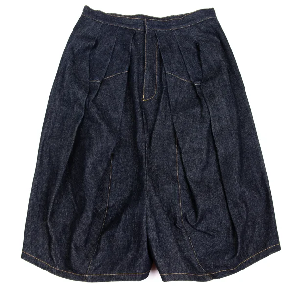 JUNYA WATANABE COMME des GARCONS denim Pleated Dropped Crotch Pants  Indigo M K-173155_001