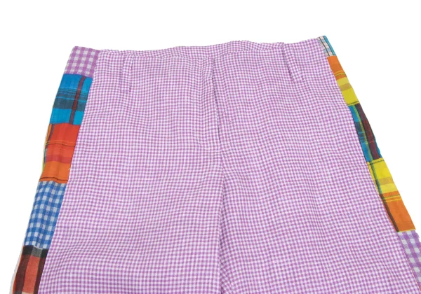 JUNKO SHIMADA Side Checker Switching Printed Wide Pants K-173157_002