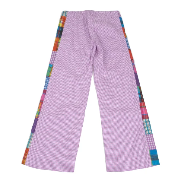 JUNKO SHIMADA Side Checker Switching Printed Wide Pants K-173157_010