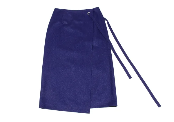 JOSEPH Wool Blended Wrap Skirt K-173158_002