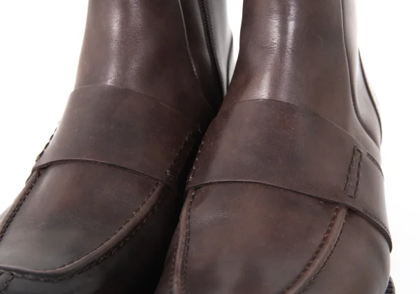 Santoni Leather Short Boots K-173161_006