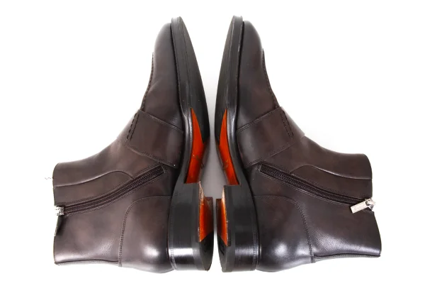 Santoni Leather Short Boots K-173161_011