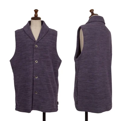 LANVIN collection Fleece-Lined Shawl Collar Vest