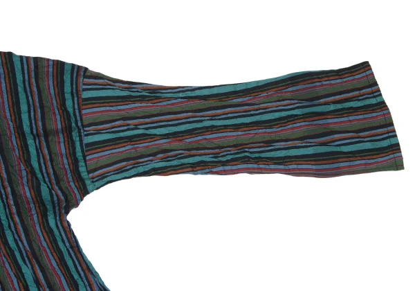 ISSEY MIYAKE A-POC Wrinkled Stripe High-neck Top K-173165_004