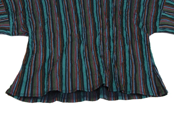 ISSEY MIYAKE A-POC Wrinkled Stripe High-neck Top K-173165_006