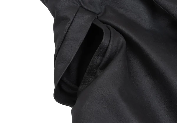 ISSEY MIYAKE Synthetic Leather Drape Down Vest K-173171_007