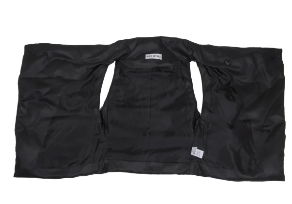 ISSEY MIYAKE Synthetic Leather Drape Down Vest K-173171_009