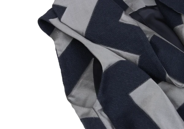 ISSEY MIYAKE Zigzag Geometric Sleeveless Jacket K-173172_004