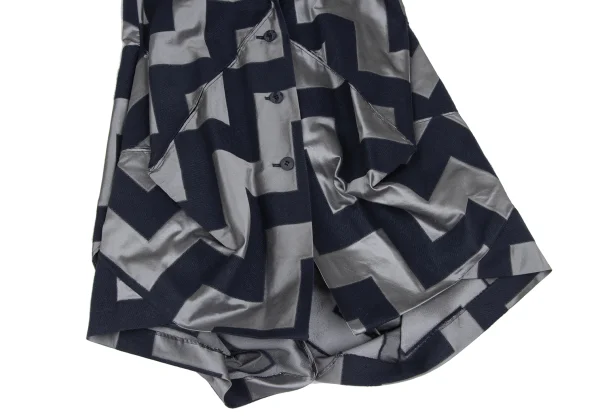 ISSEY MIYAKE Zigzag Geometric Sleeveless Jacket K-173172_006