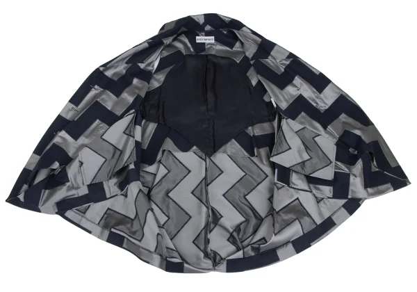 ISSEY MIYAKE Zigzag Geometric Sleeveless Jacket K-173172_008