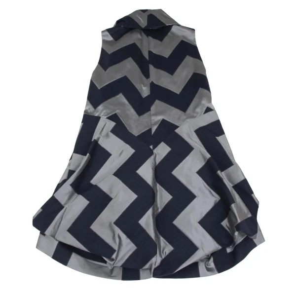 ISSEY MIYAKE Zigzag Geometric Sleeveless Jacket K-173172_009