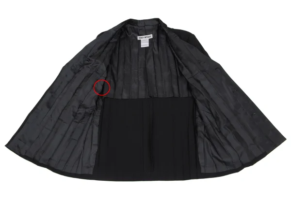 ISSEY MIYAKE Lapel Switching  Pleated Jacket K-173173_011