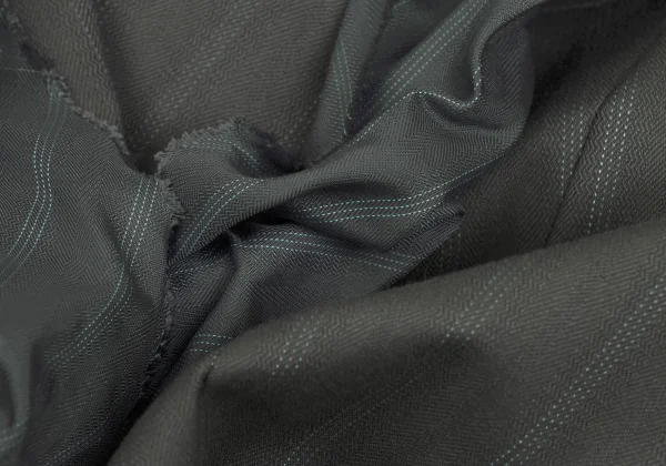 ISSEY MIYAKE Cotton Nylon Frill Design Stripe Jacket K-173174_015