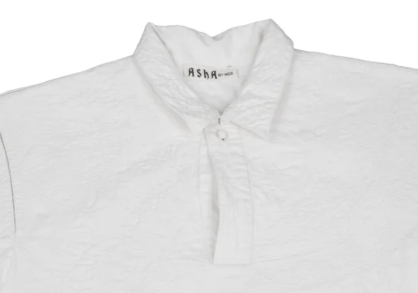 ASHA BY MDS Graphic Embroidery Long Sleeve Polo Shirt K-173183_003