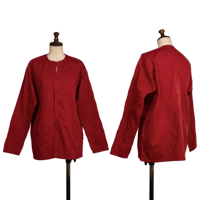 ASHA BY MDS Floral Embroidery Collarless Blouse
