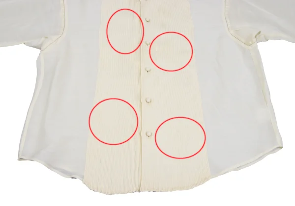 ASHA BY MDS Wool Silk Pin-tuck Stand-collar Blouse K-173186_007
