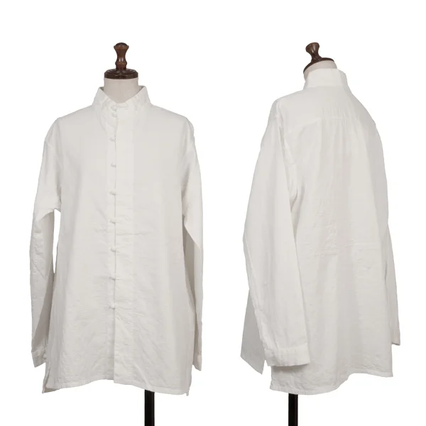 ASHA BY MDS Sashiko Stand-collar Blouse White M K-173188_001