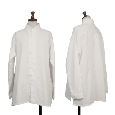 ASHA BY MDS Sashiko Stand-collar Blouse