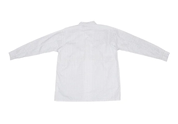 ASHA BY MDS Check Embroidery Dot Stand-collar Blouse K-173189_011