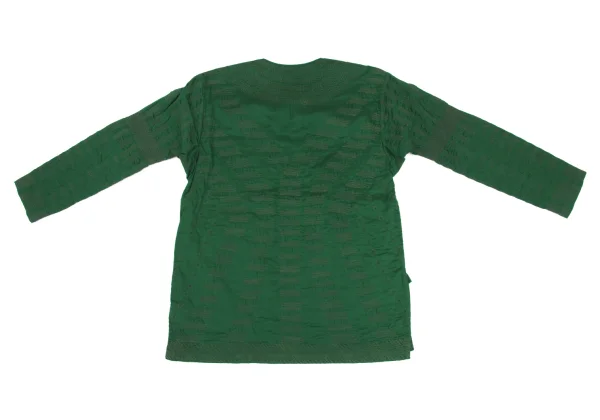 ASHA BY MDS Graphic Stitch Cord-neck Skipper Blouse K-173191_011