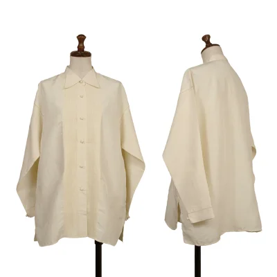 ASHA BY MDS Silk Front Pintuck Design-collar Blouse