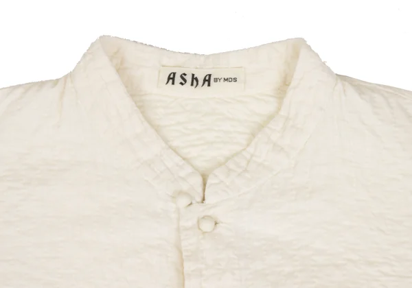 ASHA BY MDS Sashiko-Stitched Band Collar Shirt K-173193_003