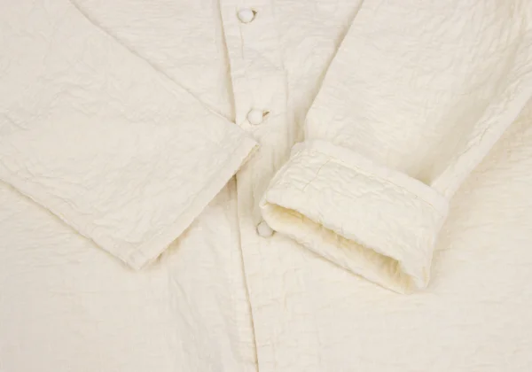 ASHA BY MDS Sashiko-Stitched Band Collar Shirt K-173193_006